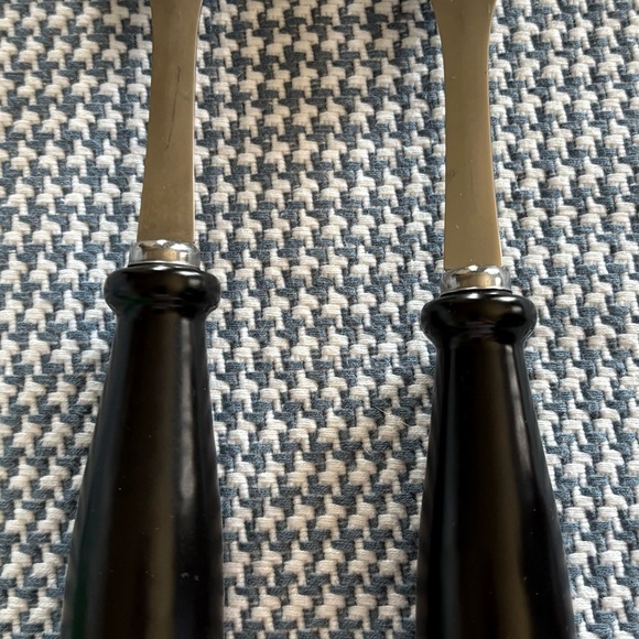 Rae Dunn Black and Silver Serving Utensils - Picture 4 of 4
